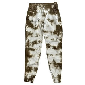 Lululemon Warm Down Jogger Earth Dye Size 4 Sweatpants Tie Dye Brown